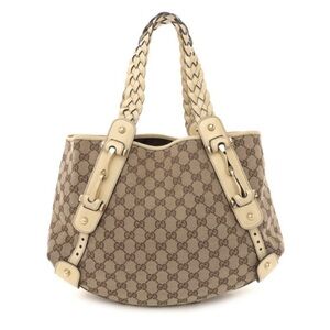 Gucci Monogram Shoulder Bag Off White